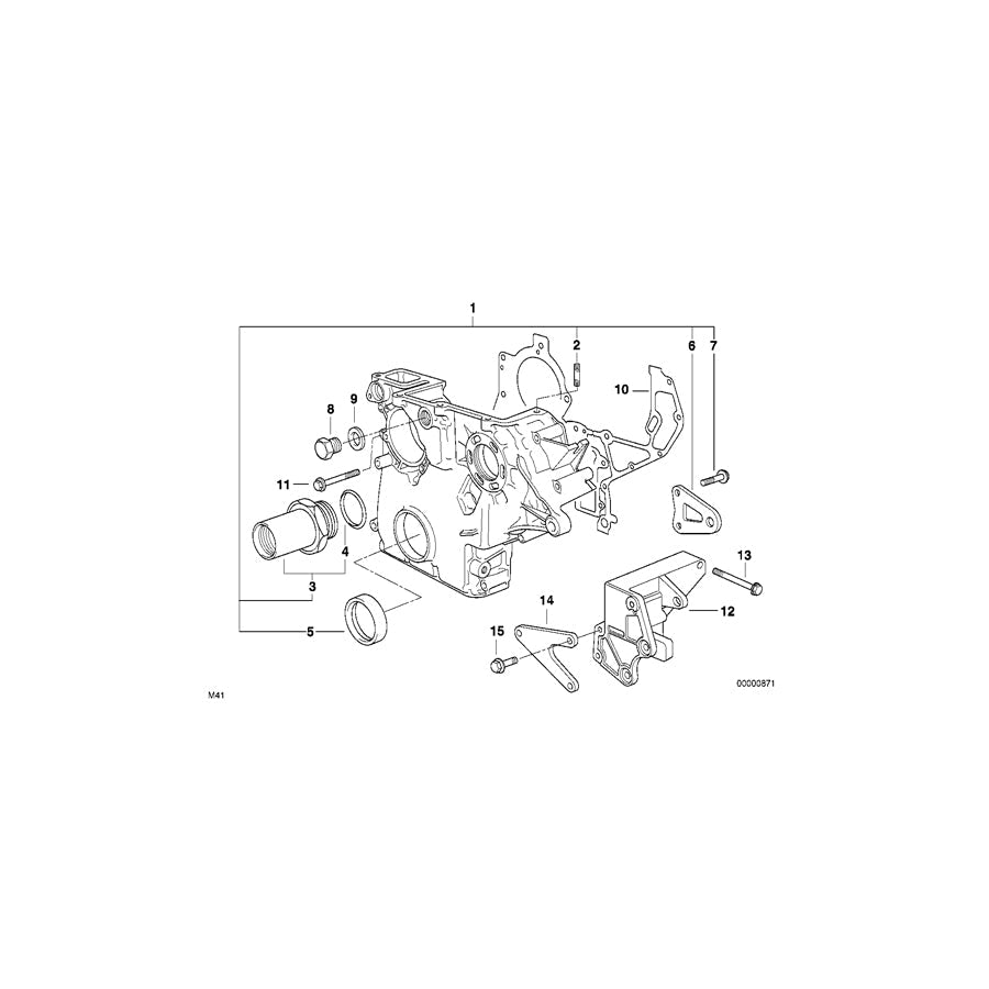 Genuine BMW 11142245359 E39 E38 E36 Bracket (Inc. 325tds, 725tds & 525tds) | ML Performance US Car Parts