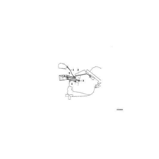 Genuine BMW 64118351050 E34 Bowden Cable Defroster ROT/ROT (Inc. 530i, 518i & 525i) | ML Performance US Car Parts