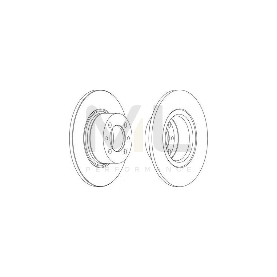 FERODO DDF035-1 Brake Disc Solid | ML Performance Car Parts