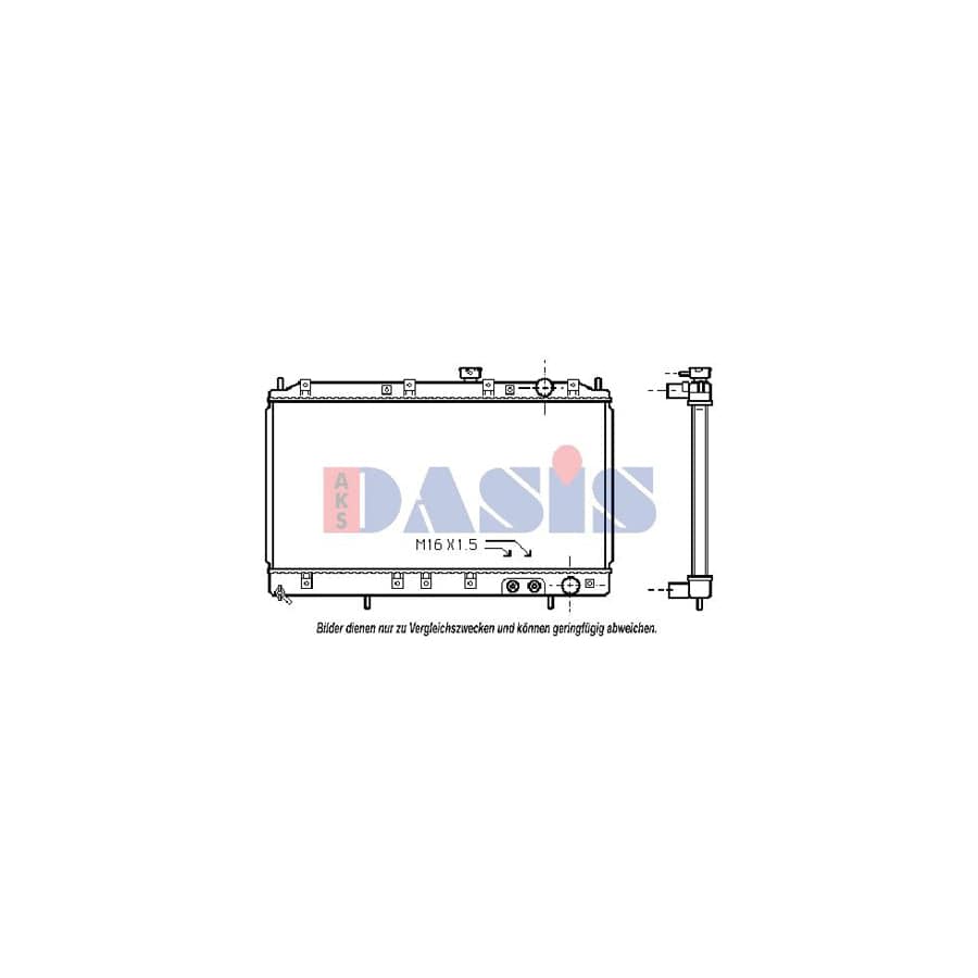 AKS Dasis 140430N Engine Radiator for Mitsubishi Galant