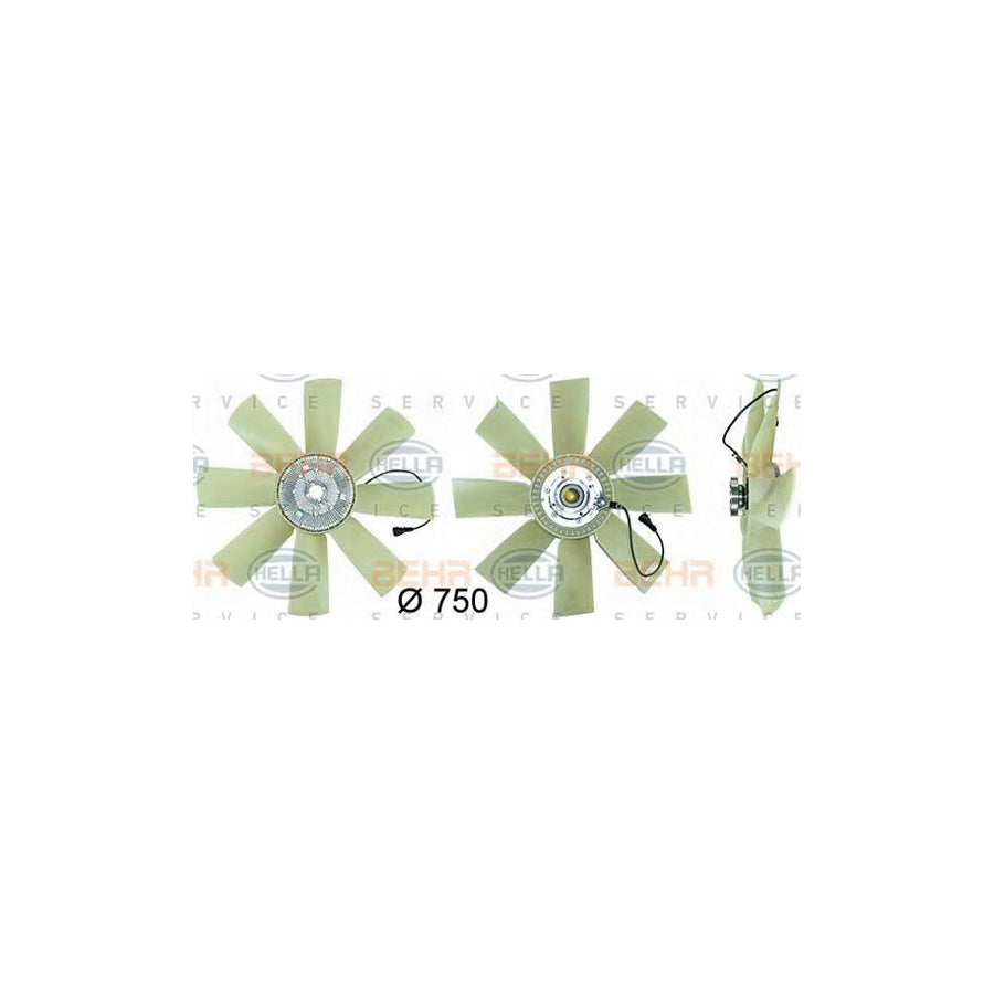 Hella 8MV 376 731-481 Fan, Radiator