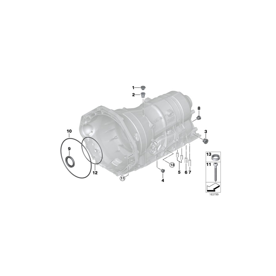 Genuine BMW 24107536340 E92 E60 E64 Sealing Sleeve L=35,50 (Inc. Z4 3.0si, X1 28iX & 328xi) | ML Performance UK Car Parts