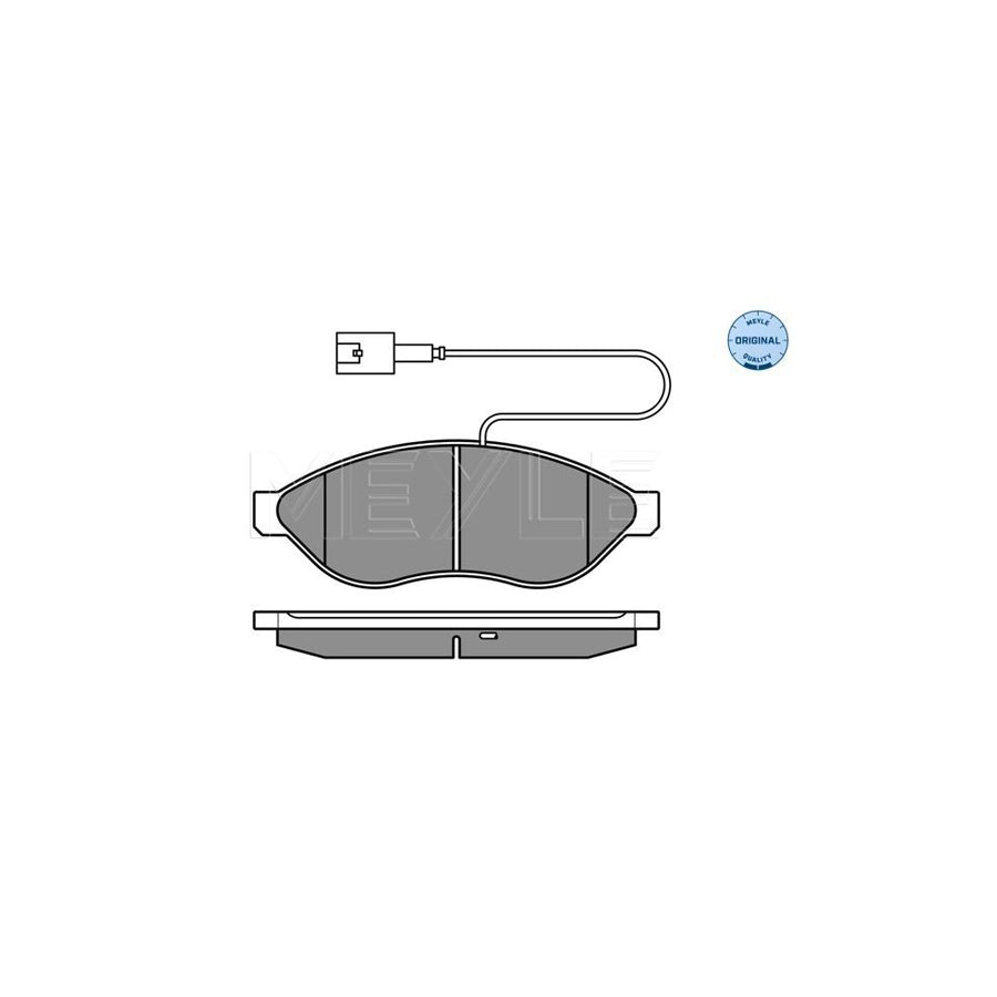 Meyle 025 244 6819/W2 Brake Pad Set