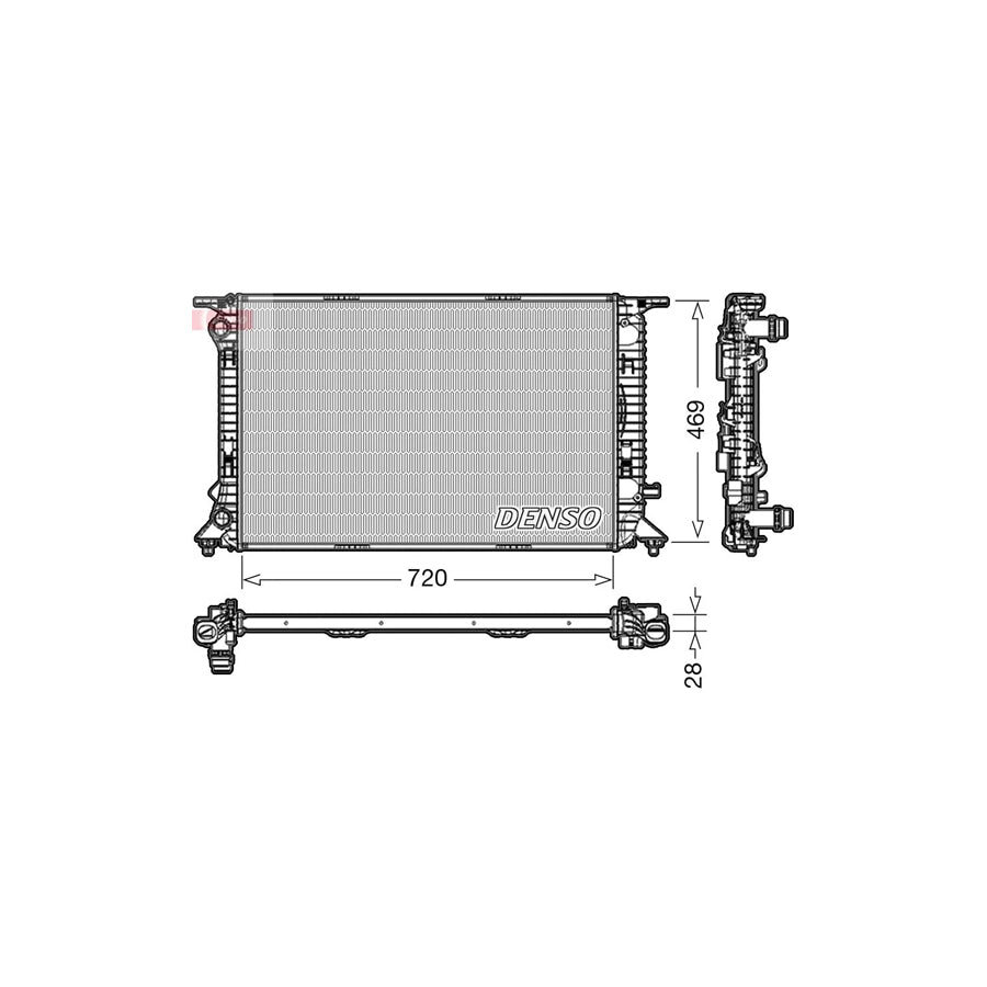 DENSO DRM02022 Engine Radiator