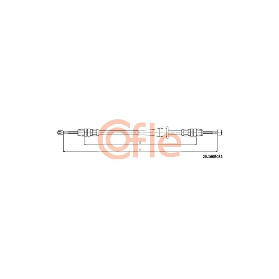 Cofle 20.160B082 Hand Brake Cable