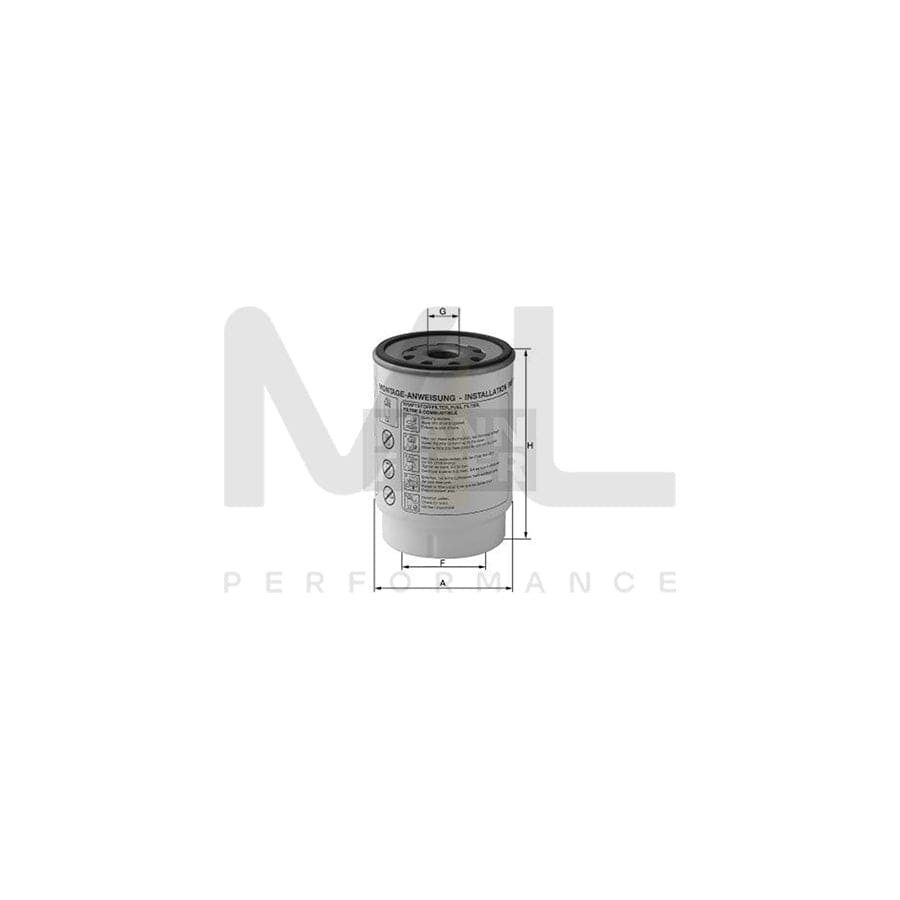 MANN-FILTER PL 600 Fuel filter Spin-on Filter