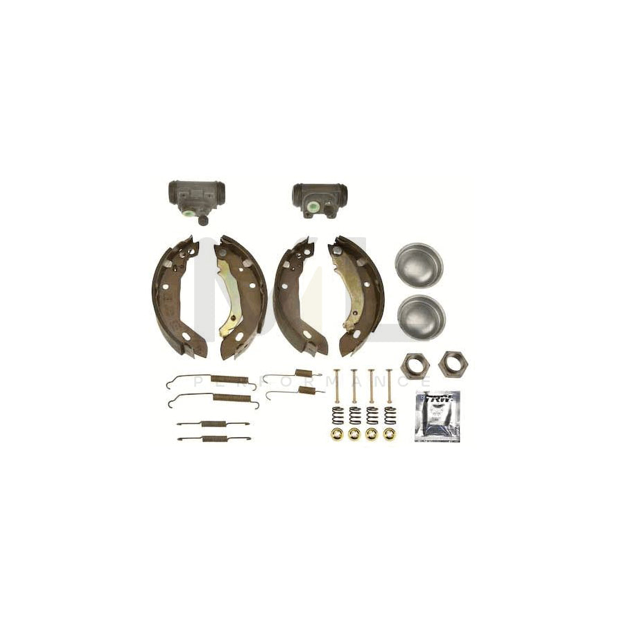 TRW BK1242 Brake Shoe Set for PEUGEOT 309 with wheel brake cylinder, Brake Kit | ML Performance Car Parts