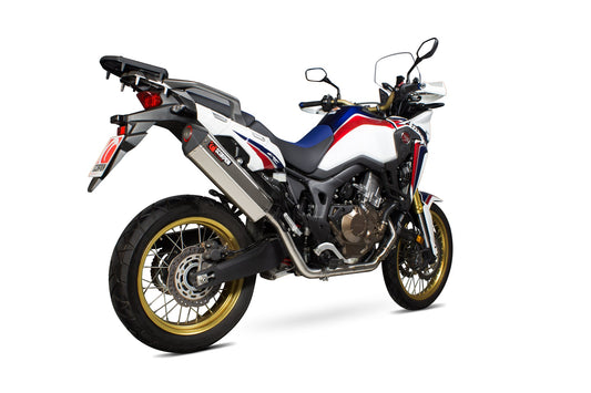 Scorpion RHA173SYSSEO Honda CRF1000 L Serket Parallel Full System - Brushed Stainless Steel Sleeve | ML Performance US US