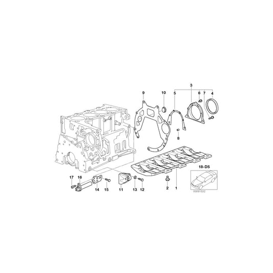 Genuine BMW 11142247098 E46 E39 Covering Plate (Inc. 320d, 520d & 318d) | ML Performance US Car Parts