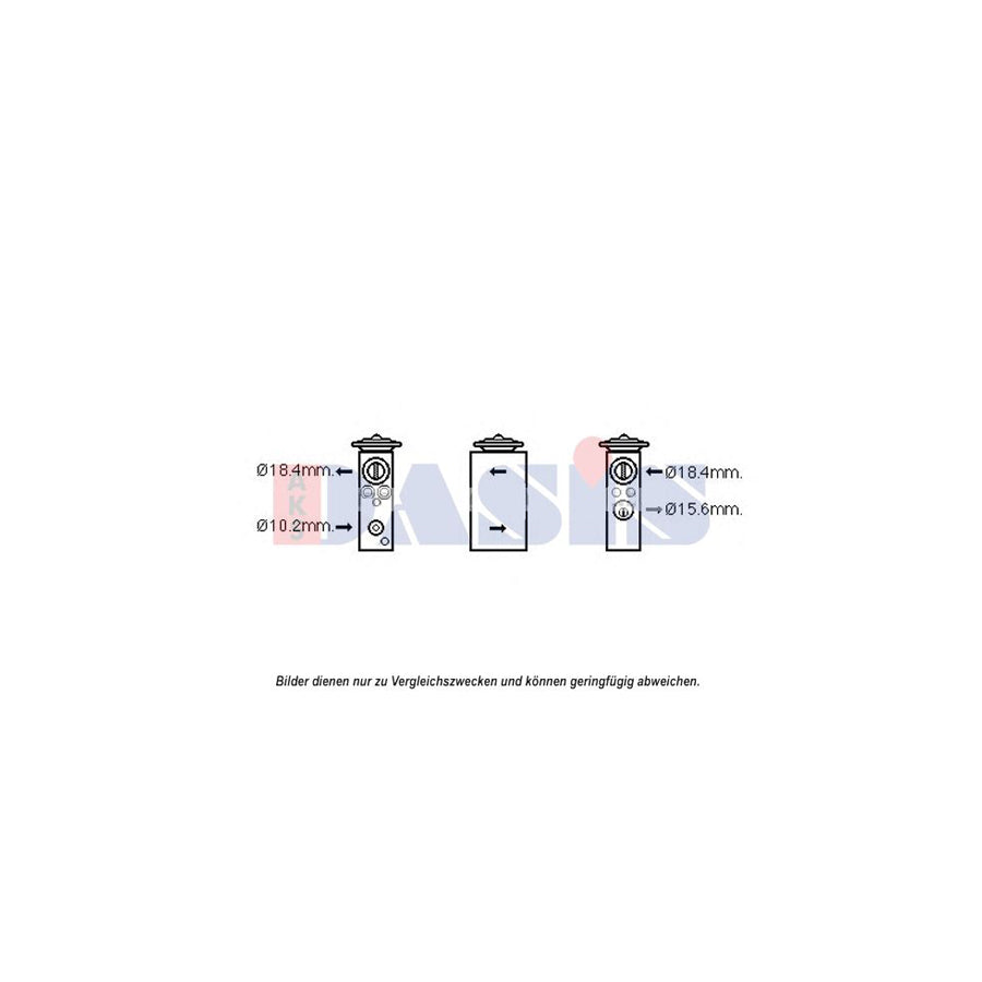 AKS Dasis 840236N AC Expansion Valve for Fiat Stilo