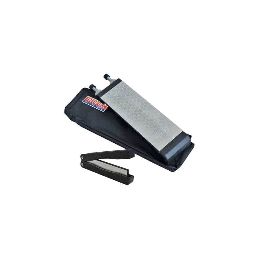 Faithfull FAIDWKITAVFS Diamond Stone with Folding Sharpener