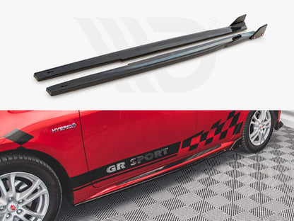 Maxton Design TO-CO-12-HB-GR-SD1T Side Skirts Diffusers V.1 + Flaps Toyota Corolla Gr Sport Hatchback XII | ML Performance US Car Parts