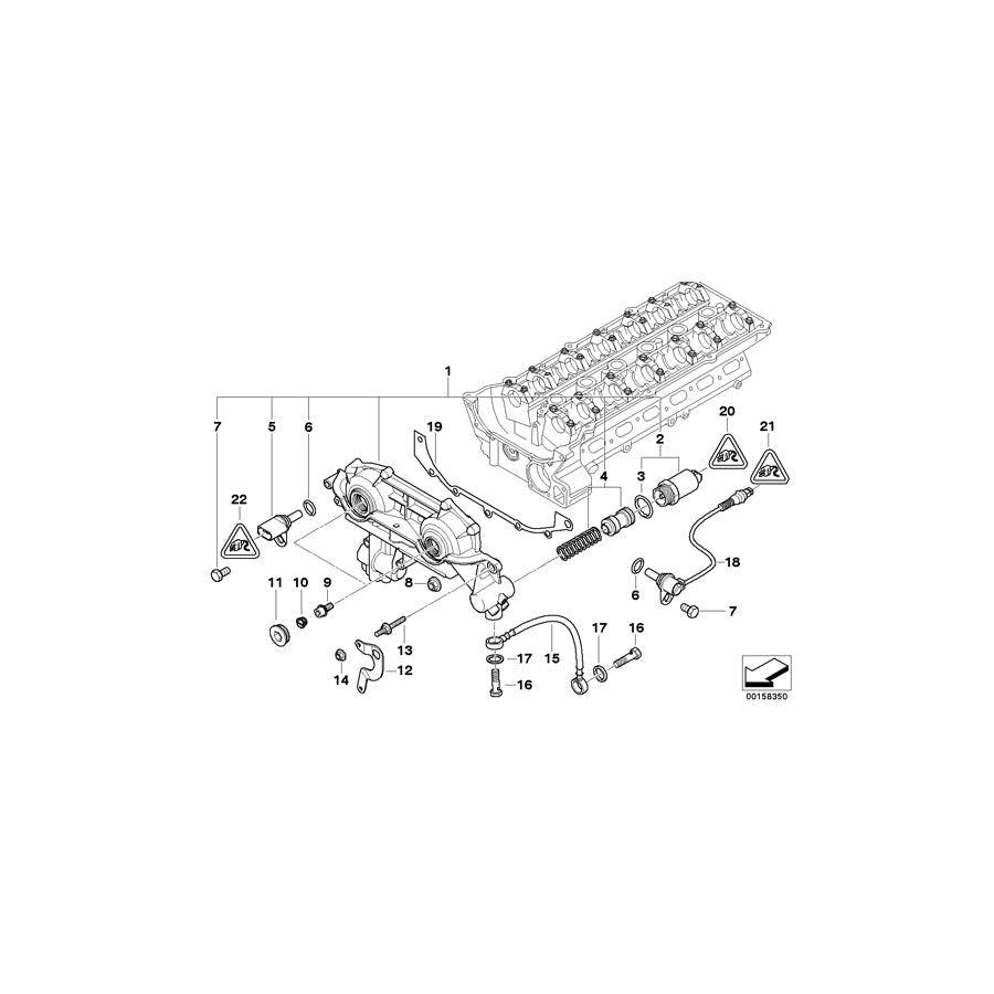 Genuine BMW 11367515386 E46 At-Adjustment Unit DOPPELVANOS (Inc. 325Ci & 325i) | ML Performance US Car Parts