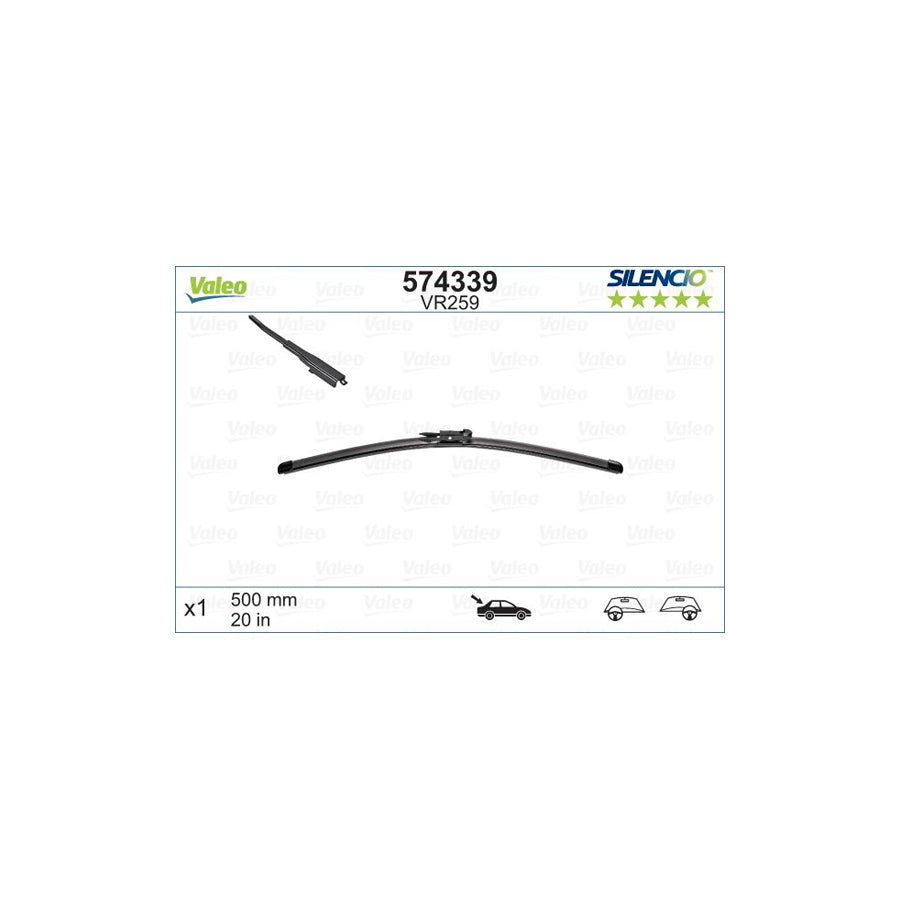 Valeo Silencio Rear, Silencio X.Trm 574339 Wiper Blade | ML Performance US Car Parts