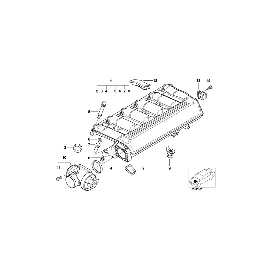 Genuine BMW 11142248839 E39 E46 E53 Cover Zyl. 5-6 (Inc. X5 3.0d, 525d & 730d) | ML Performance US Car Parts