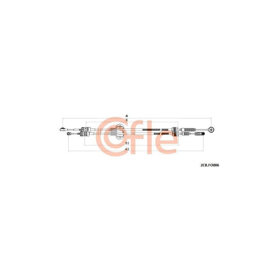 Cofle 92.2Cb.Fo006 Cable, Manual Transmission for Ford Focus