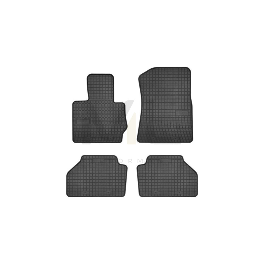 FROGUM Tailored 0665 Floor mat set Elastomer, Front and Rear, Quantity: 4, Black, (LHD)