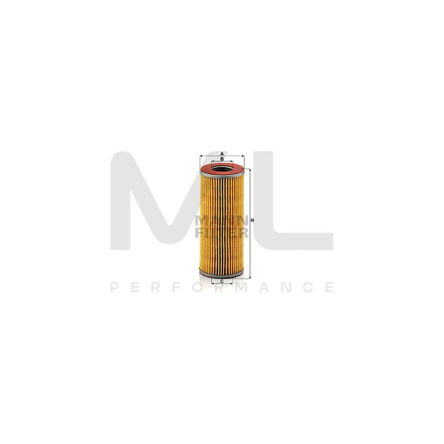 MANN-FILTER H 712 k Oil Filter with seal, Filter Insert