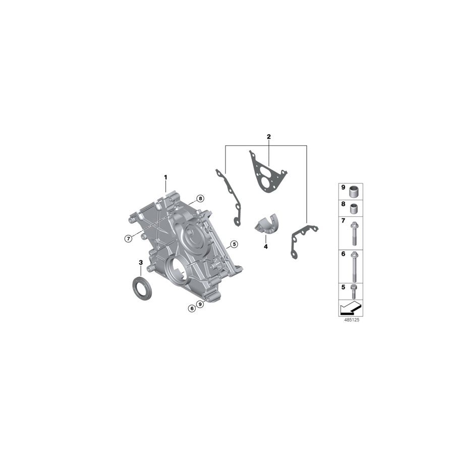 Genuine BMW 11147649036 F93 F92 F90 Timing Case Cover (Inc. M5 & M8) | ML Performance US Car Parts