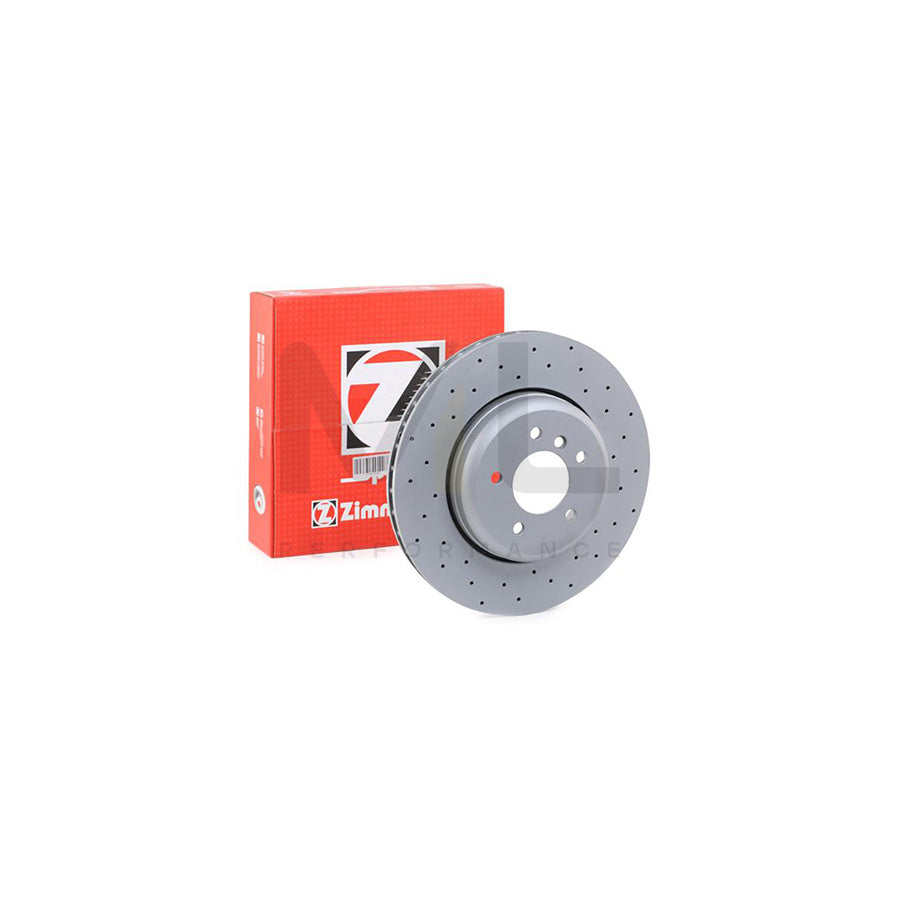 ZIMMERMANN SPORT COAT Z 150.3461.52 Brake Disc Externally Vented, Perforated, Coated, High-carbon  - 1 piece