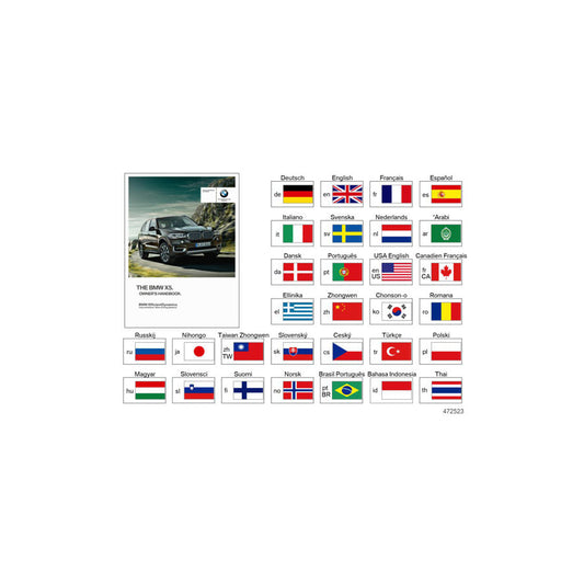 Genuine BMW 01402988809 Owner's Manual For F15 ENUS (Inc. X5) | ML Performance US Car Parts