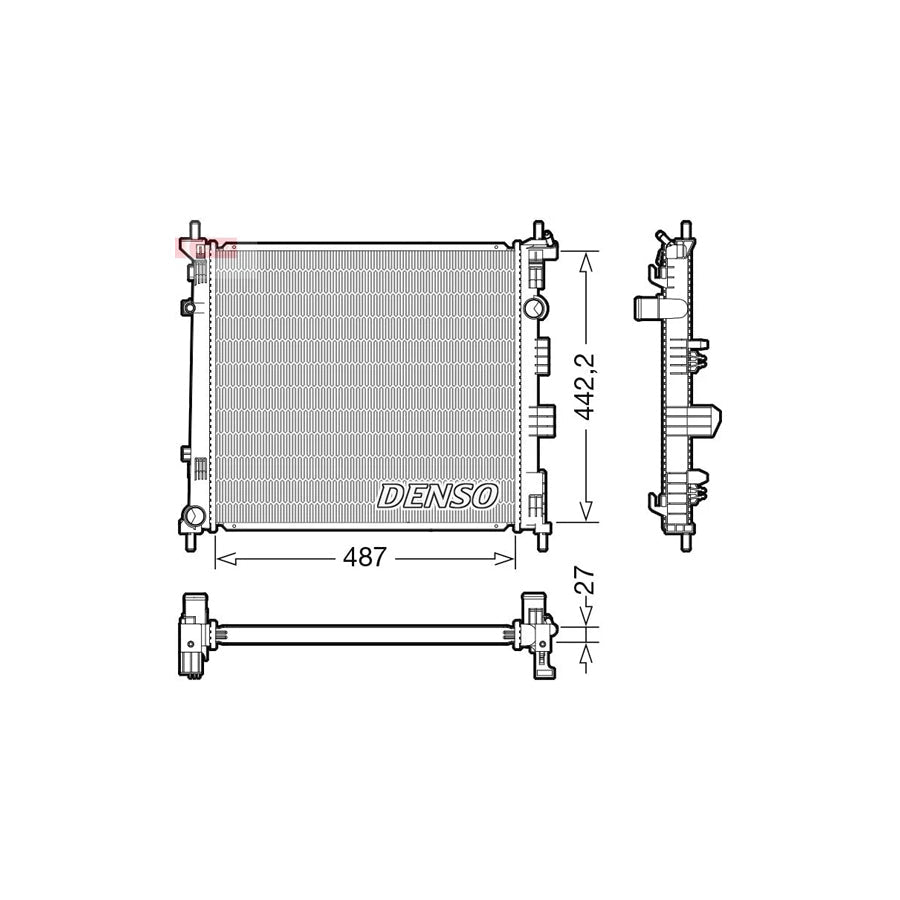 DENSO DRM46070 Engine Radiator for Nissan Nv200