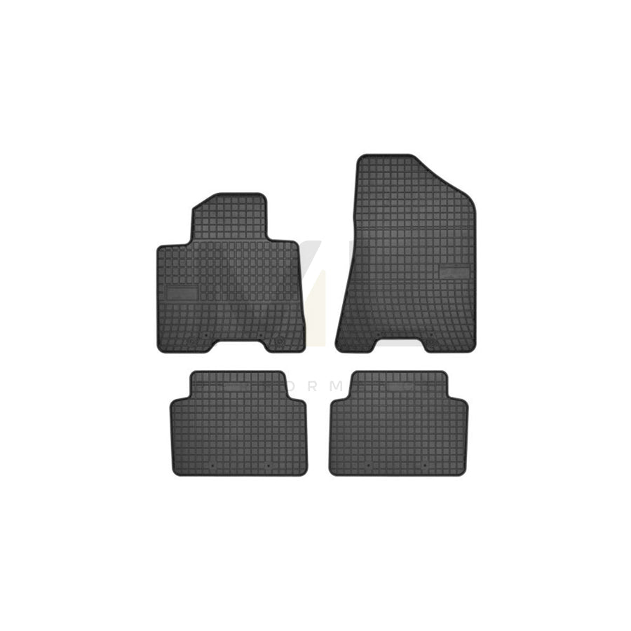 FROGUM Tailored 546610 Floor mat set Elastomer, Front and Rear, Quantity: 4, Black, (LHD)