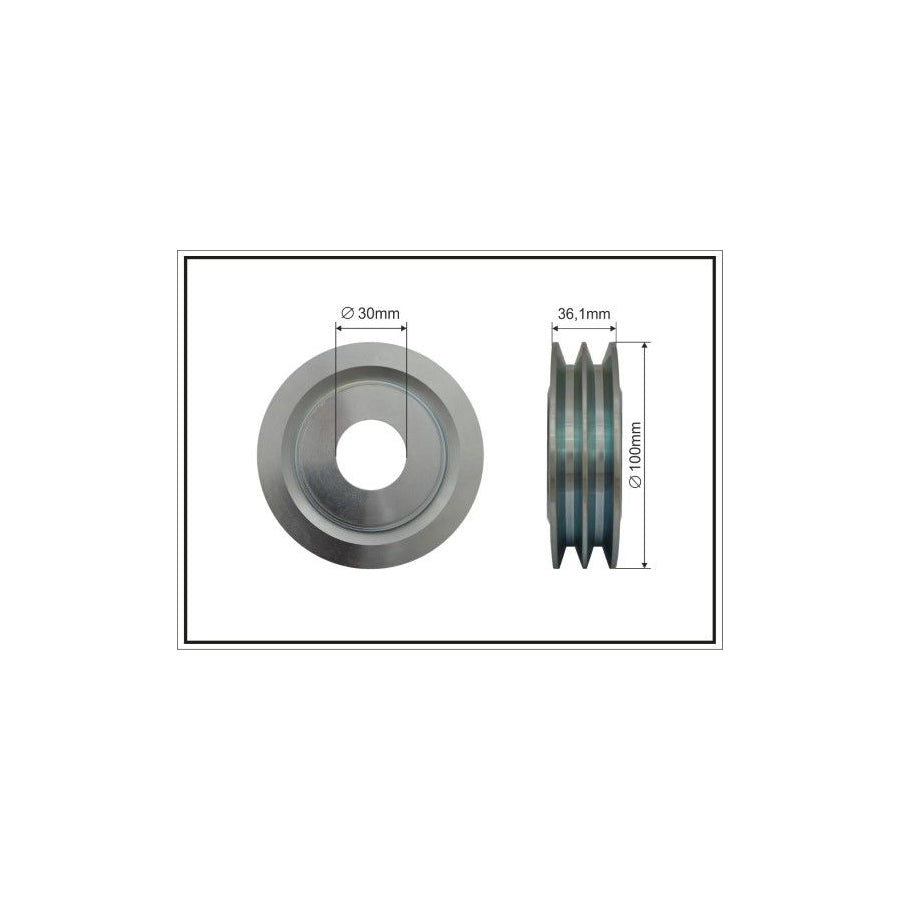 Caffaro 500611 Pulley, Alternator