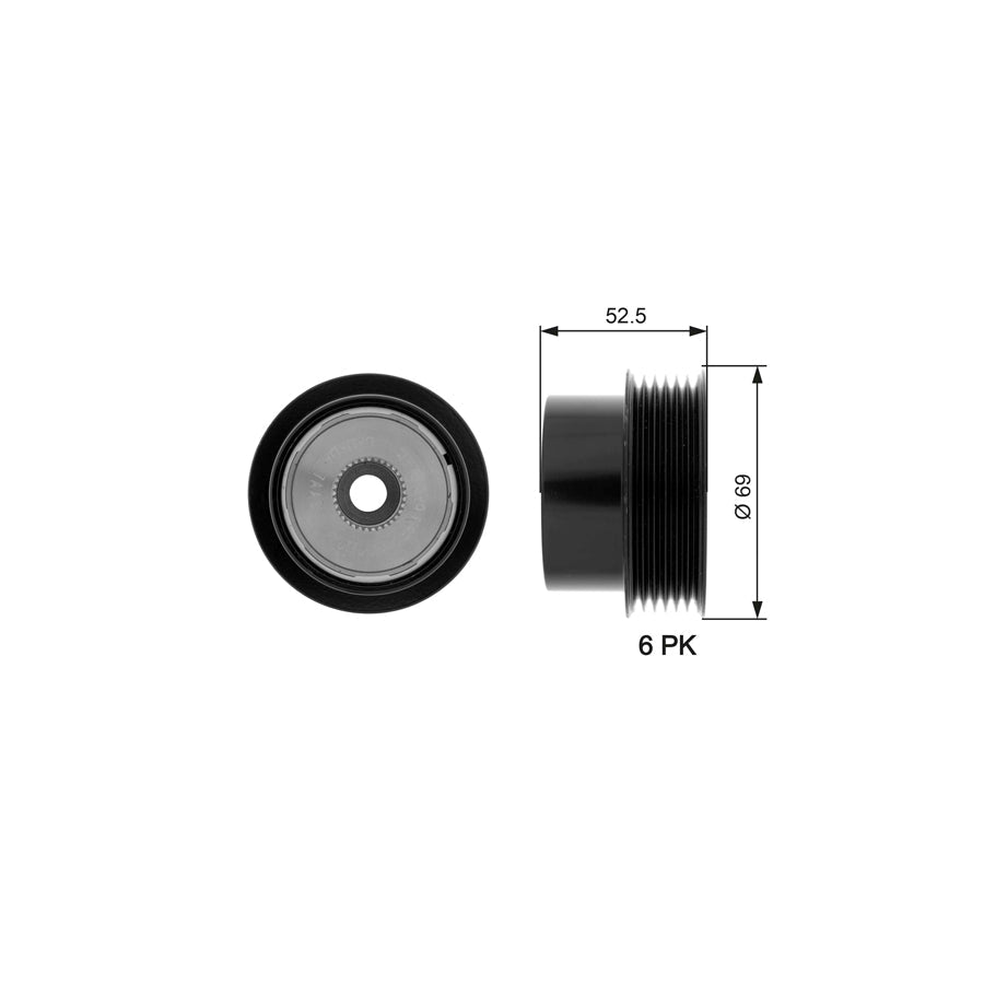 Gates OAP7101 Alternator Freewheel Clutch