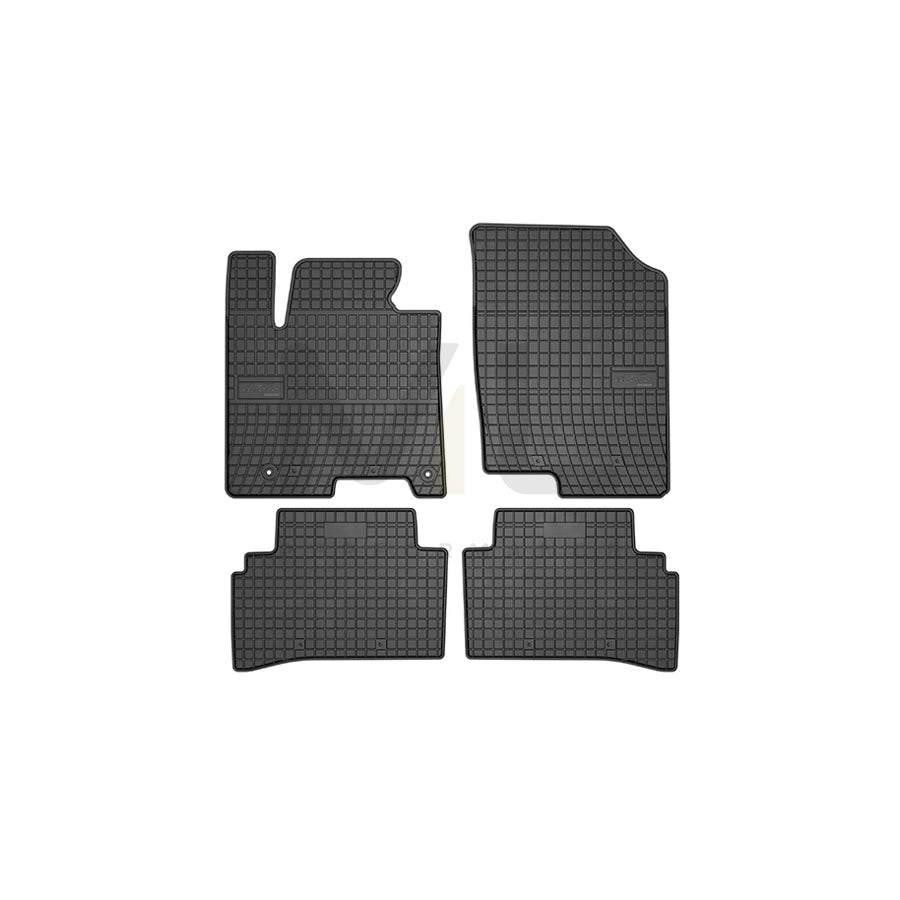 FROGUM Tailored, Basic 411432 Floor mat set for HYUNDAI Tucson (NX4, NX4E) Elastomer, Front and Rear, Quantity: 4, Black, (LHD)