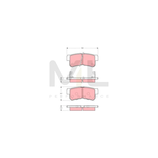 TRW Gdb3258 Brake Pad Set For Hyundai Trajet (Fo) With Acoustic Wear Warning | ML Performance Car Parts