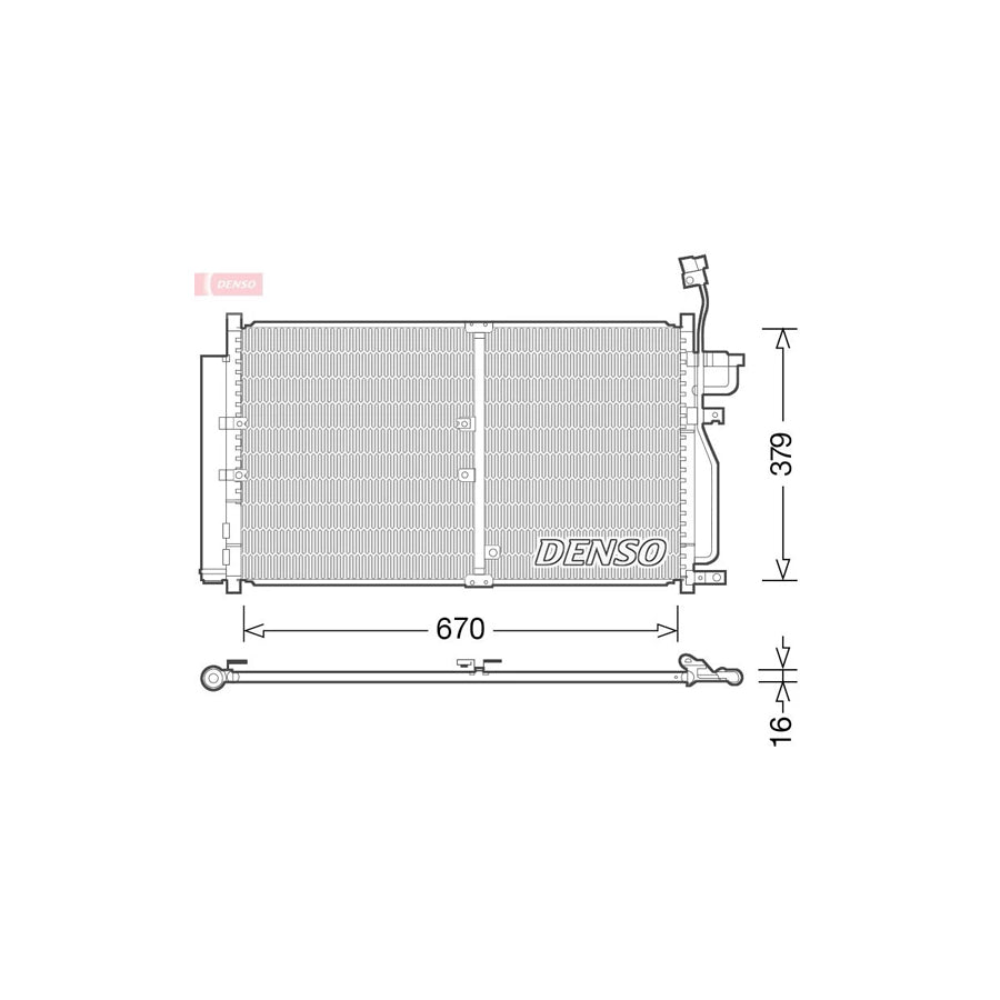 DENSO DCN15003 Air Conditioning Condenser