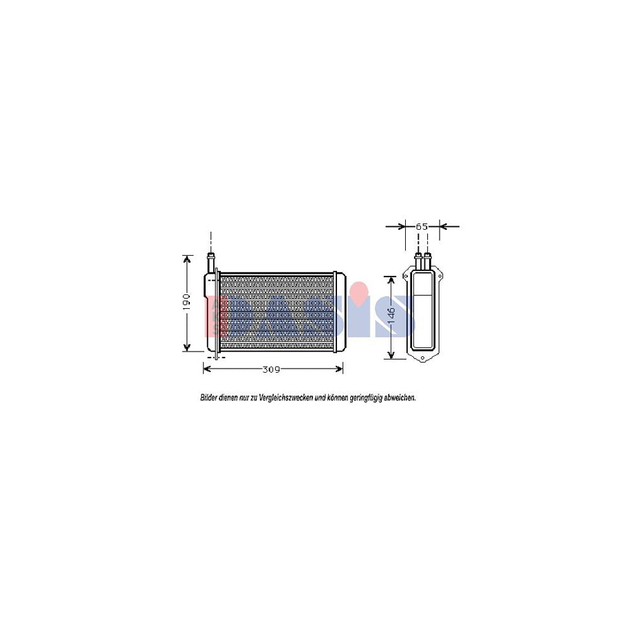 AKS Dasis 499006N Heater Matrix for Lada Samara