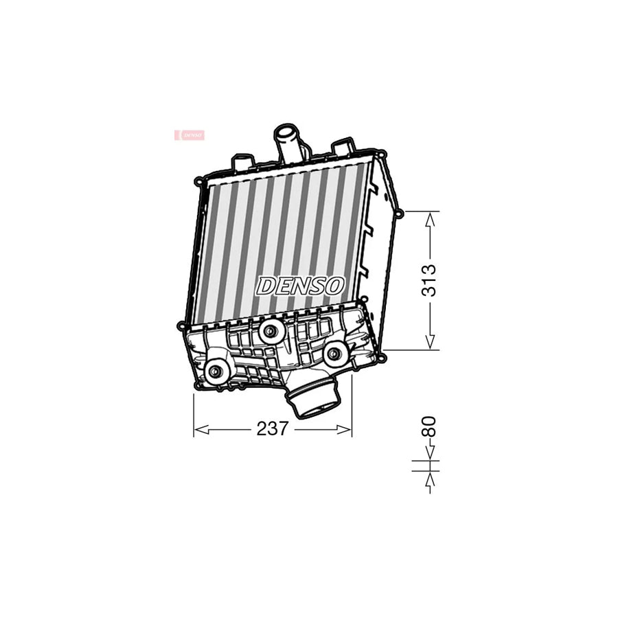 DENSO DIT28002 Intercooler for Porsche 911
