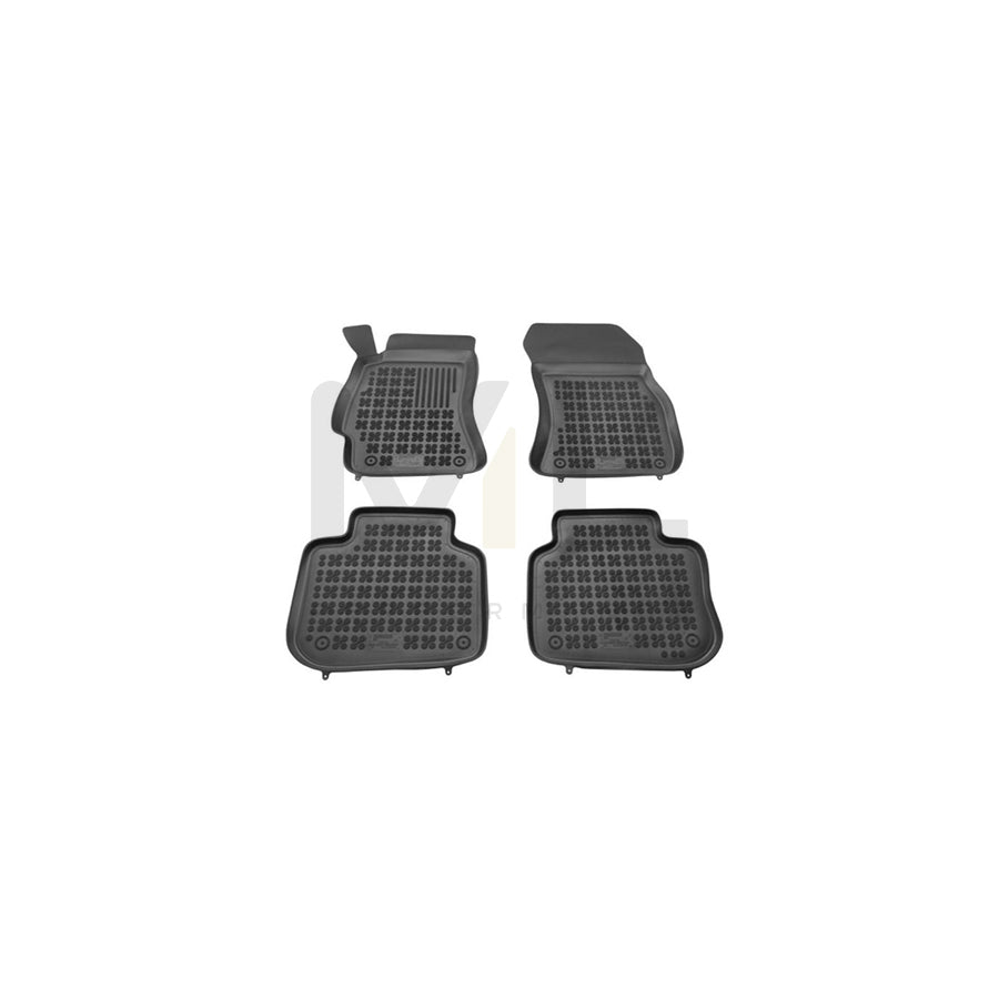 REZAW PLAST 202702 Floor mat set for SUBARU LEGACY Elastomer, Front and Rear, Quantity: 4, Black