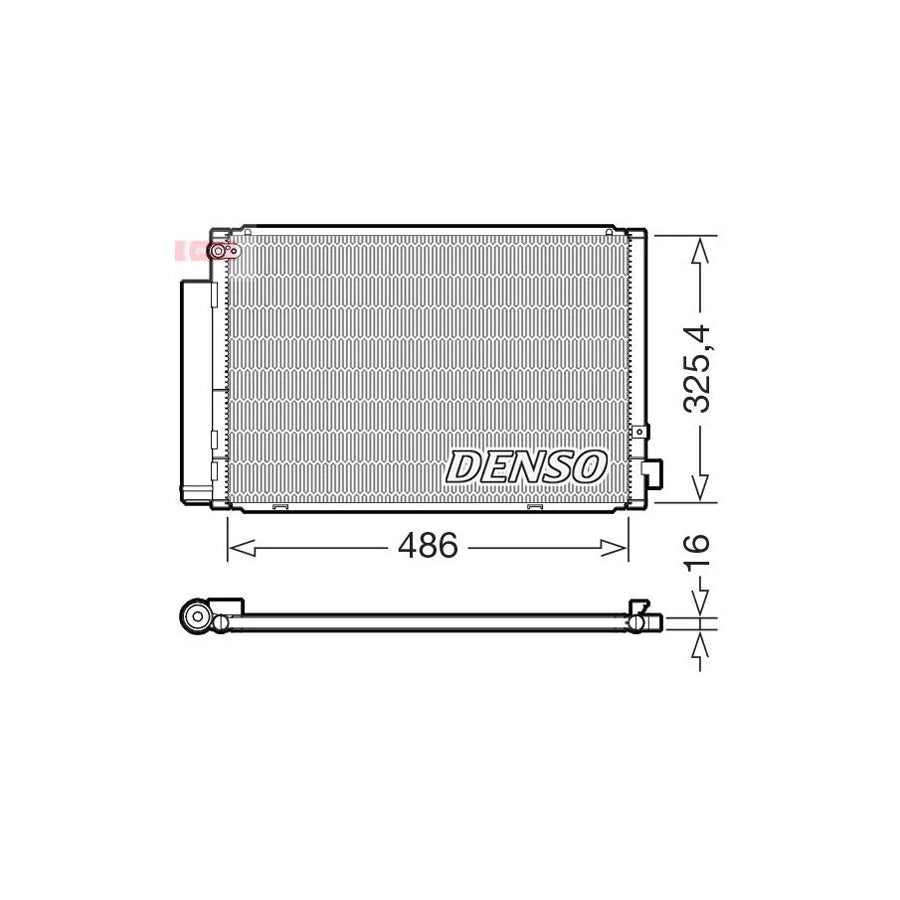 DENSO DCN50126 Air Conditioning Condenser
