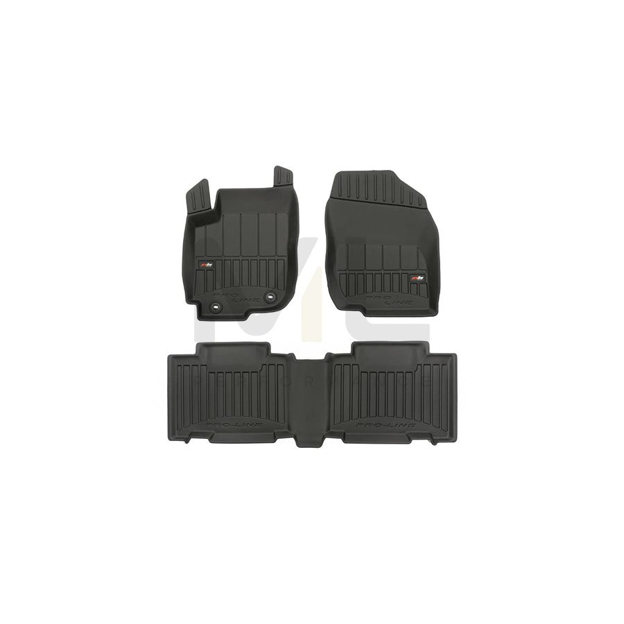 FROGUM Tailored, ProLine 3D425040 Floor mat set for TOYOTA RAV4 IV Off-Road (XA40) Elastomer, Front and Rear, Quantity: 4, Black, (LHD)
