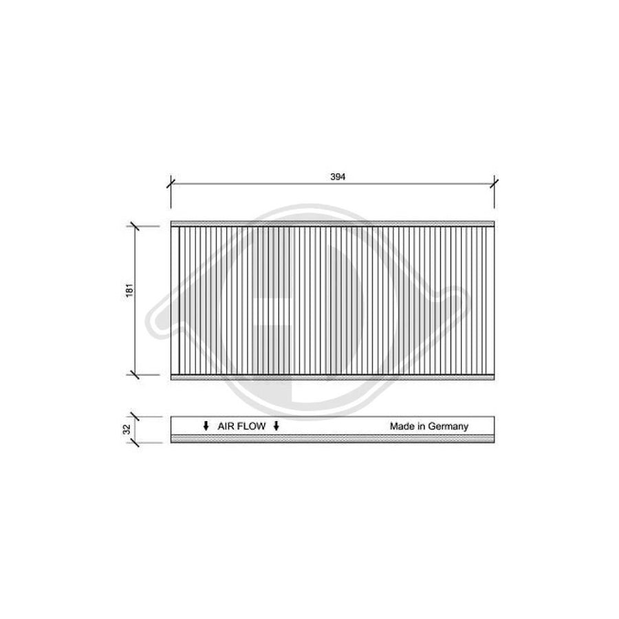 DIEDERICHS DCI1125 Pollen Filter