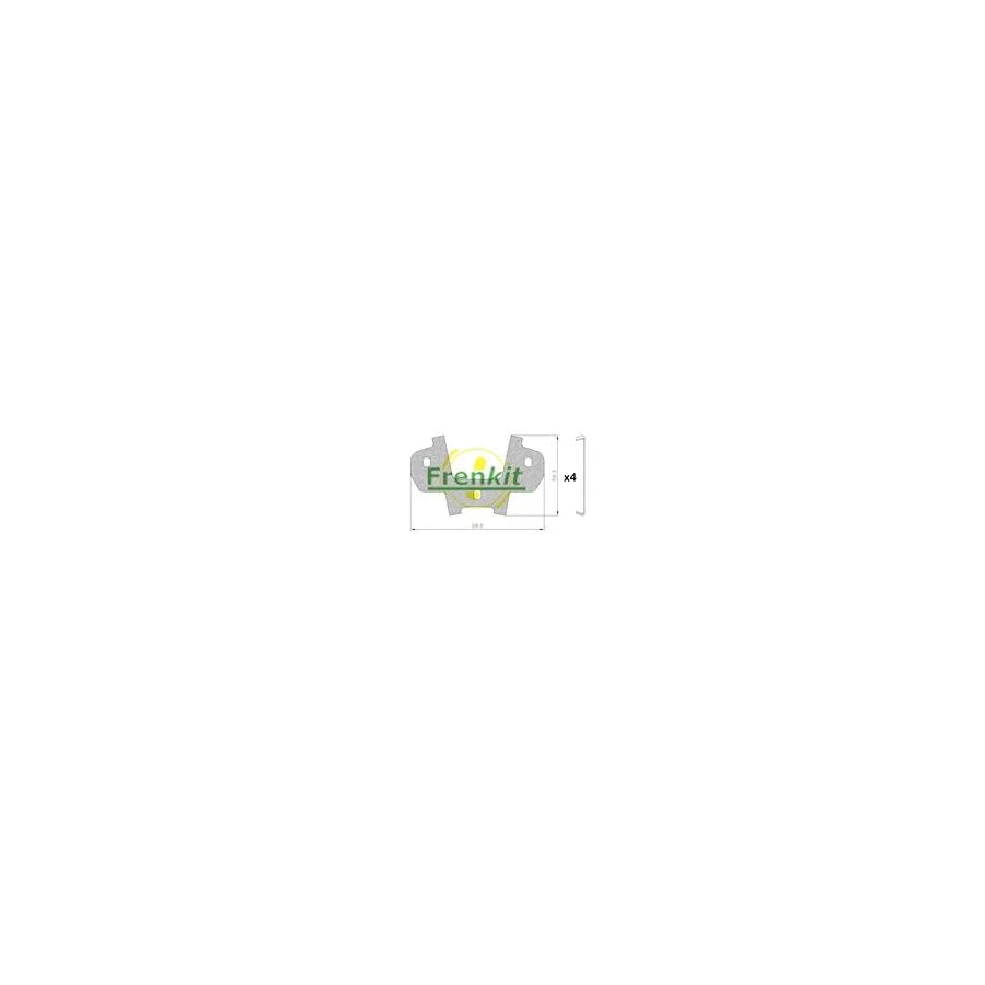 Frenkit 940557 Anti-Squeal Foil, Brake Pad (Back Plate)