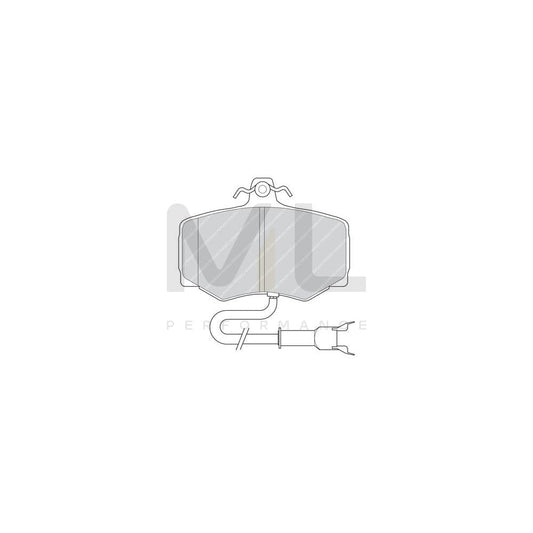 Ferodo Premier Fdb426 Brake Pad Set Incl. Wear Warning Contact | ML Performance Car Parts