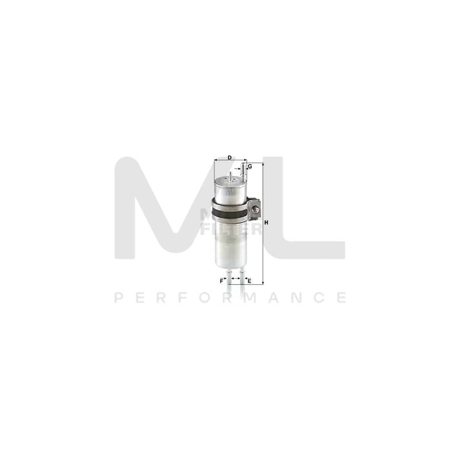 MANN-FILTER WK 513/4 Fuel filter for BMW 7 (E65, E66, E67) In-Line Filter