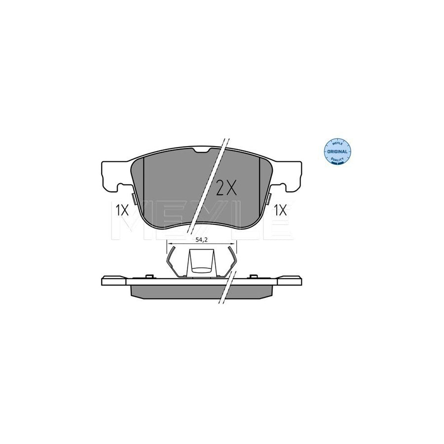 Meyle 025 205 5617 Brake Pad Set