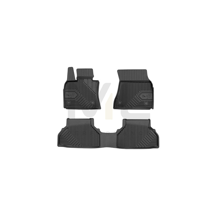 FROGUM Tailored, No.77 77409859 Floor mat set Elastomer, Front and Rear, Quantity: 3, Black, (LHD)