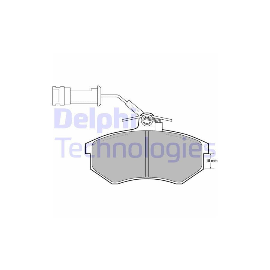 Delphi Lp444 Brake Pad Set