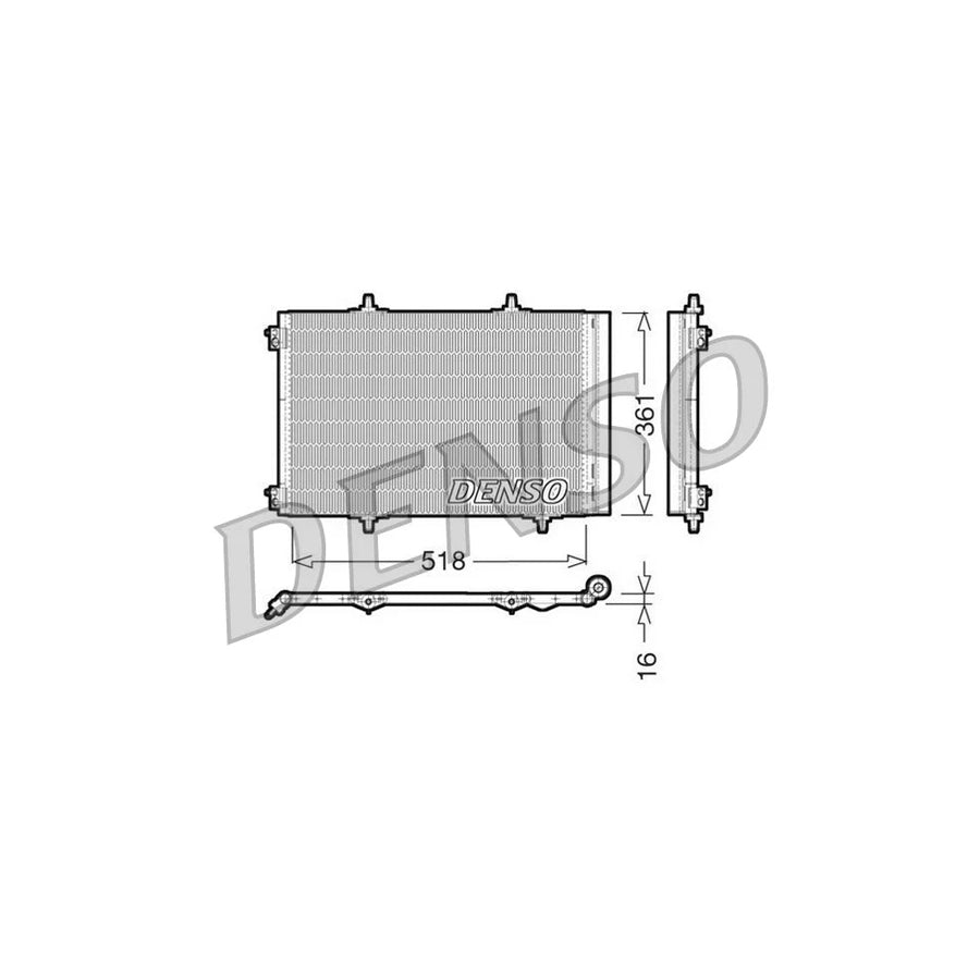DENSO DCN07013 Air Conditioning Condenser