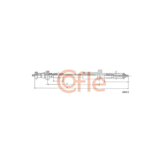 Cofle 92.1603.5 Throttle Cable for Fiat Regata