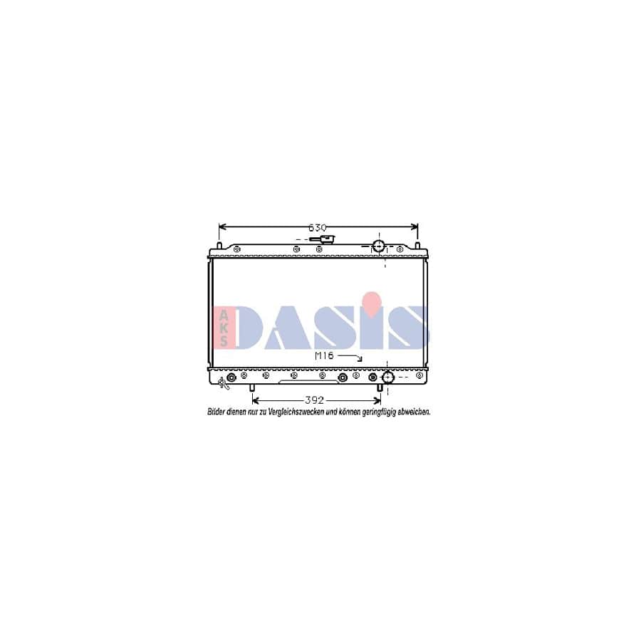 AKS Dasis 140720N Engine Radiator for Mitsubishi Galant
