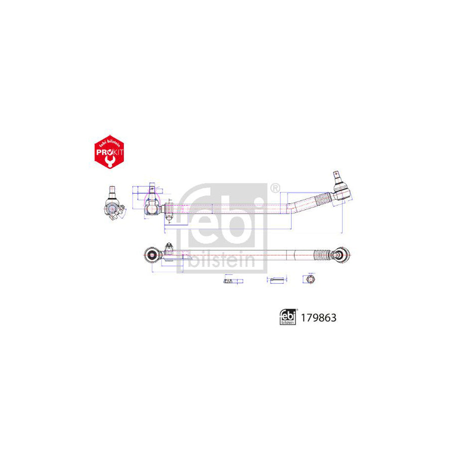 Febi Bilstein 179863 Centre Rod Assembly