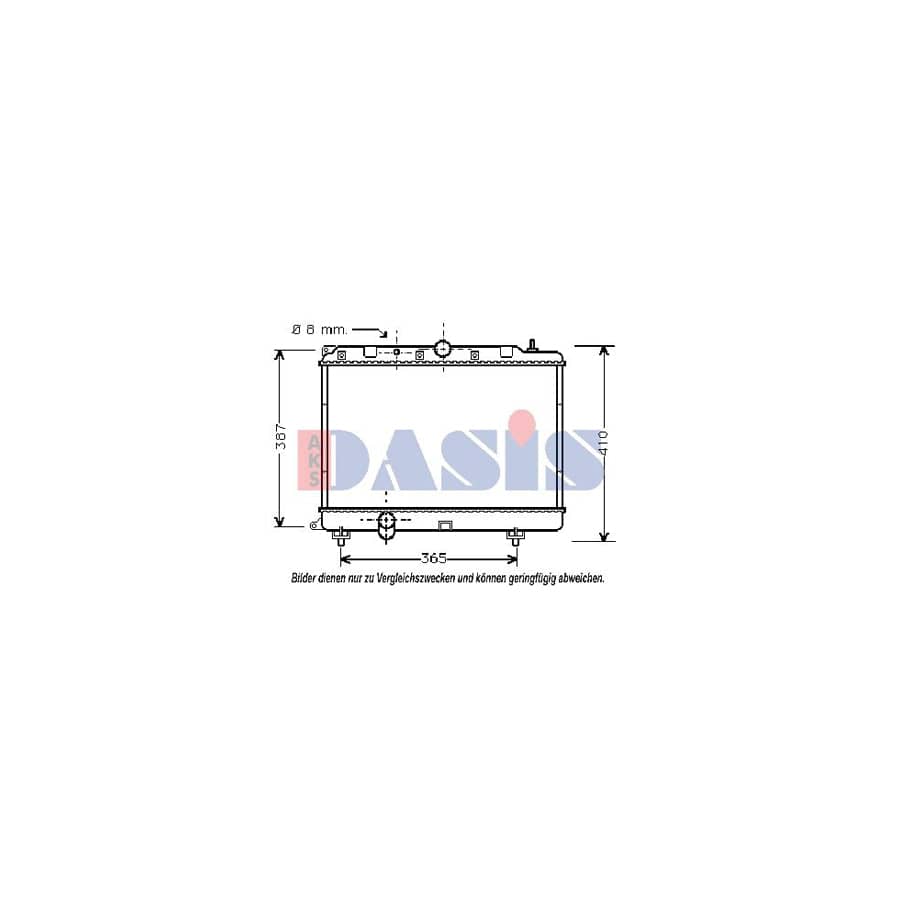 AKS Dasis 370350N Engine Radiator