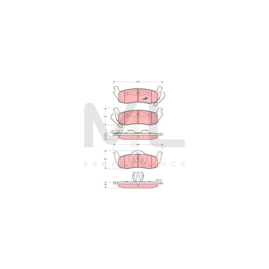 TRW Cotec Gdb4137 Brake Pad Set With Acoustic Wear Warning | ML Performance Car Parts